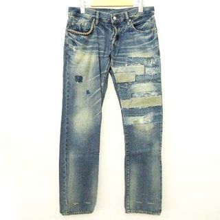 HYSTERIC GLAMOUR - ヒステリックグラマー リペア加工 スタッズ デニム