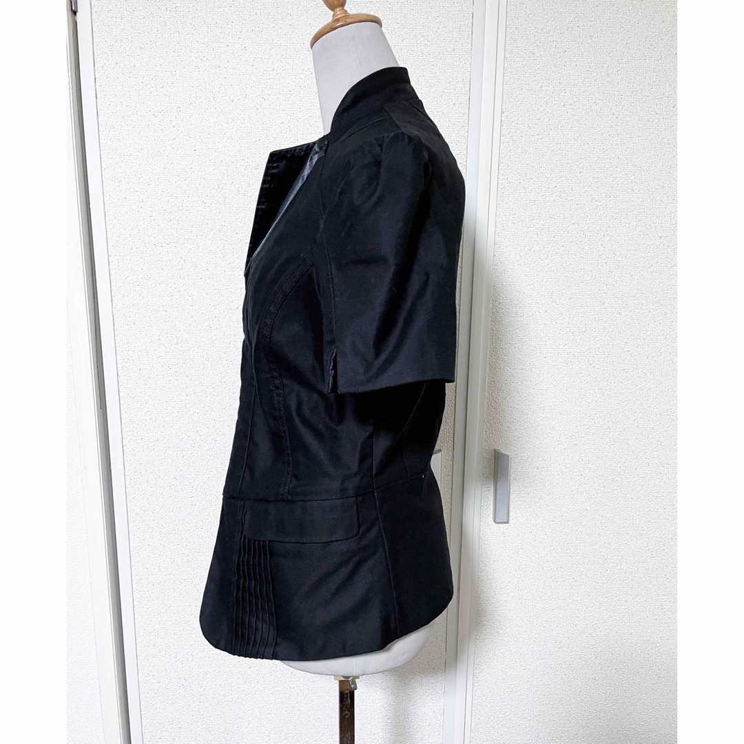 DIESEL(ディーゼル)のディーゼル　半袖　ジャケット　黒　無地　ブラック　パンク　ロック　個性的 レディースのジャケット/アウター(テーラードジャケット)の商品写真