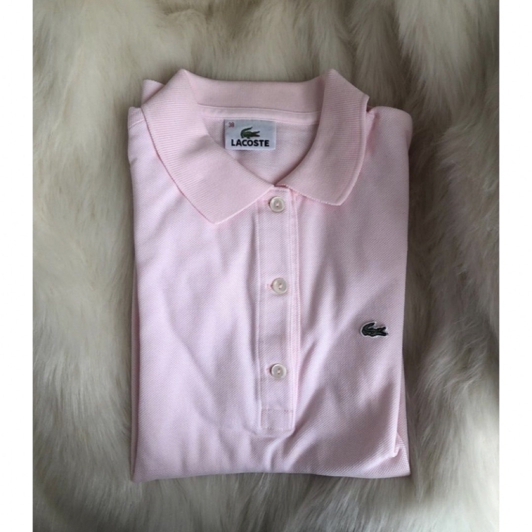 Lochie(ロキエ)のLACOSTE pink long polo💕 レディースのトップス(ポロシャツ)の商品写真