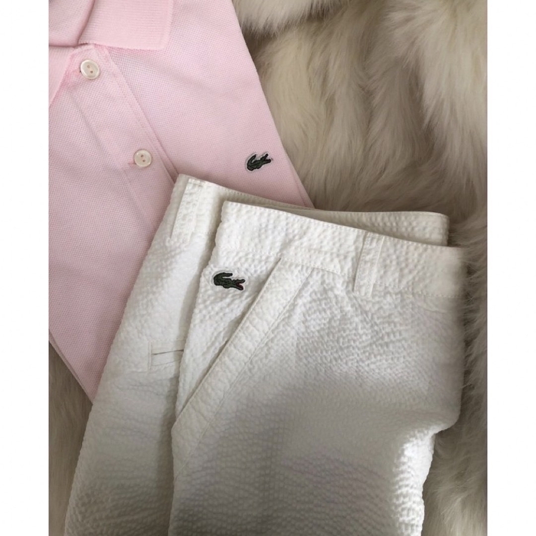 Lochie(ロキエ)のLACOSTE pink long polo💕 レディースのトップス(ポロシャツ)の商品写真