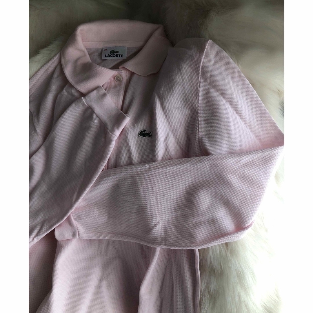 Lochie(ロキエ)のLACOSTE pink long polo💕 レディースのトップス(ポロシャツ)の商品写真