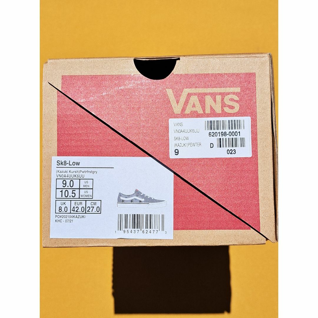 バンズ VANS SK8-LOW 27,0cm Kazuki Pewter