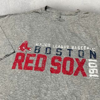 未使用品 BOSTON RED SOX レッドソックス Tシャツ XXL グレー(Tシャツ/カットソー(半袖/袖なし))