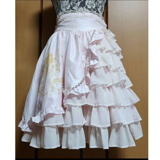 アンジェリックプリティー(Angelic Pretty)のAngelic Pretty アシンメトリーフリルスカート☆値下げ☆(ひざ丈ワンピース)