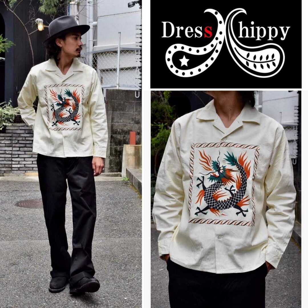 新作モデル 美品 DRESS HIPPY ドレスヒッピー ドラゴン シャツ