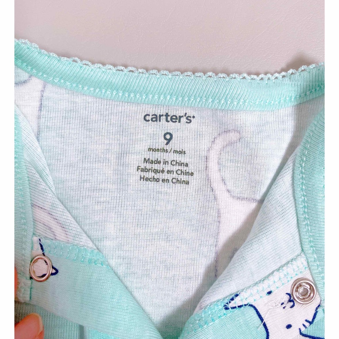 carter's(カーターズ)の新品未着用　カーターズ　前開き半袖ロンパース　70センチ キッズ/ベビー/マタニティのベビー服(~85cm)(ロンパース)の商品写真