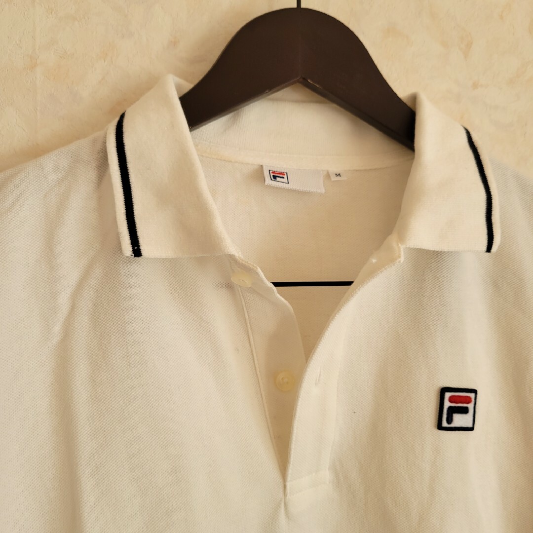 FILA フィラ ポロシャツ 白 ホワイト M レディース シャツ トレーニング