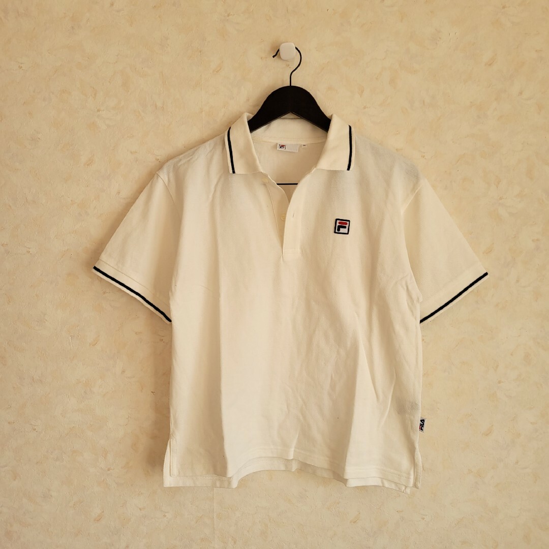 FILA フィラ ポロシャツ 白 ホワイト M レディース シャツ トレーニング