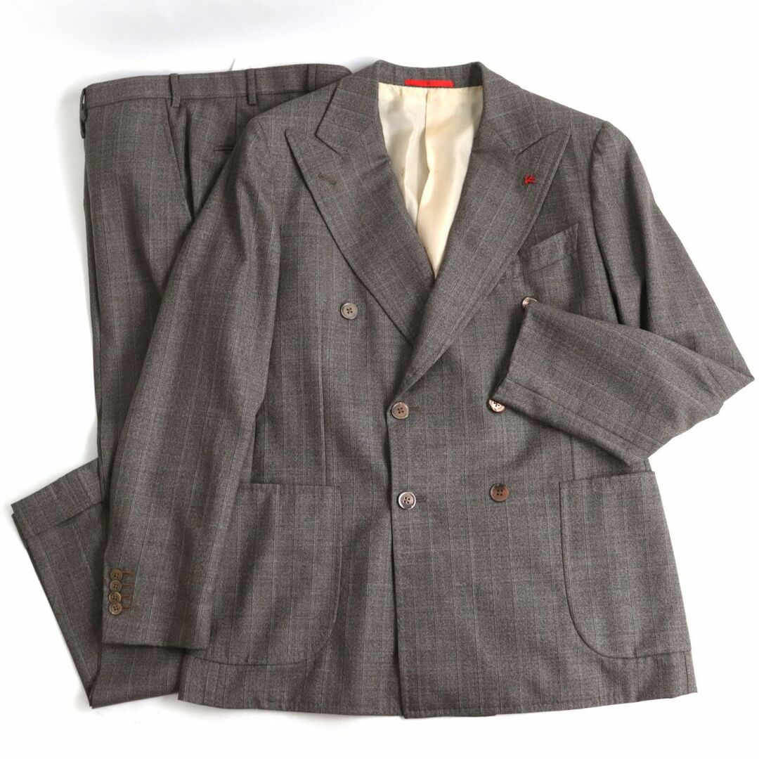 ISAIA   極美品◇ISAIA イザイア ストライプ柄 ウール％ ダブル