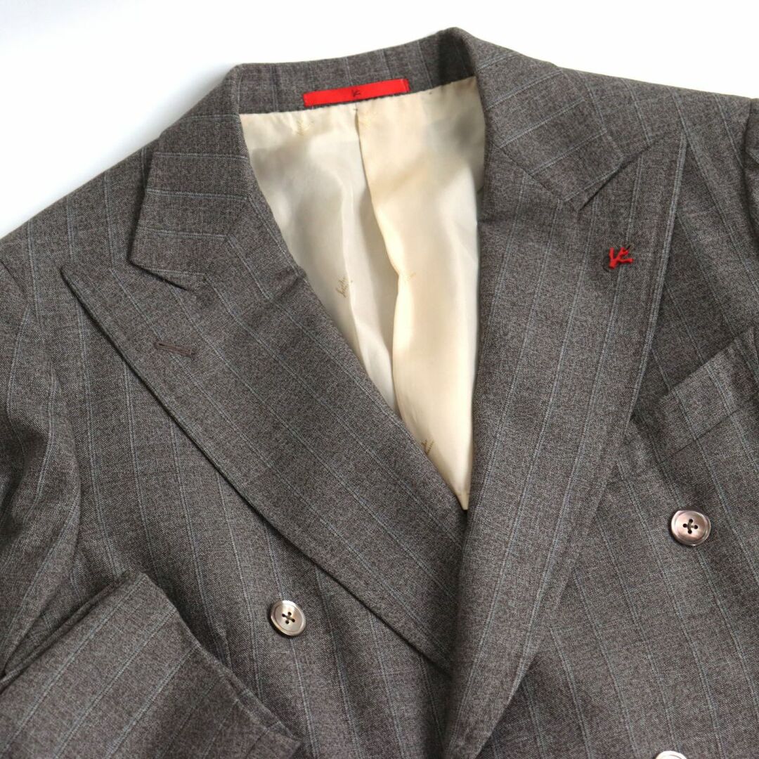 ISAIA - 極美品◇ISAIA イザイア ストライプ柄 ウール100% ダブル