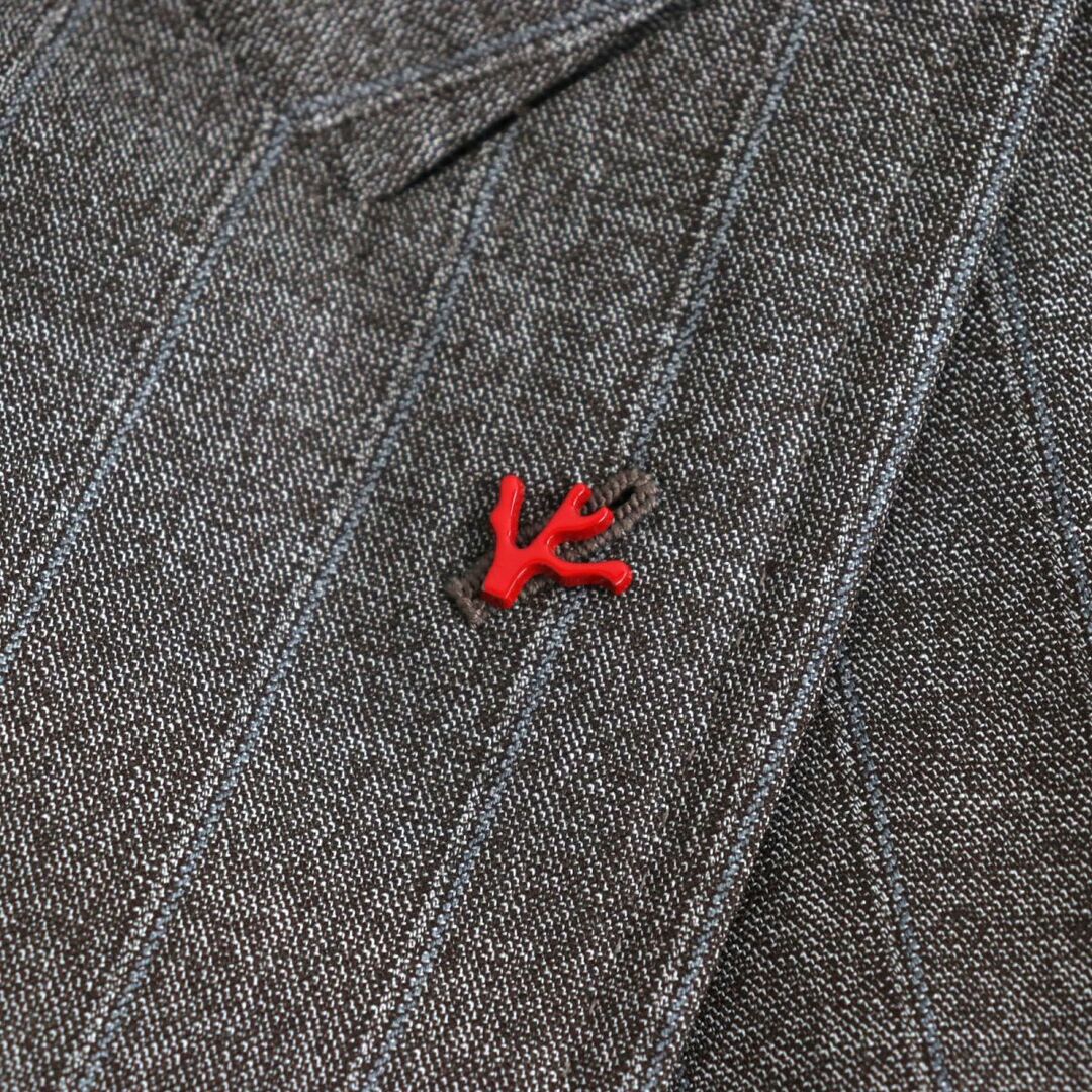 ISAIA - 極美品◇ISAIA イザイア ストライプ柄 ウール100% ダブル