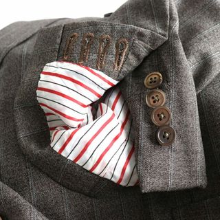 ISAIA - 極美品◇ISAIA イザイア ストライプ柄 ウール100% ダブル