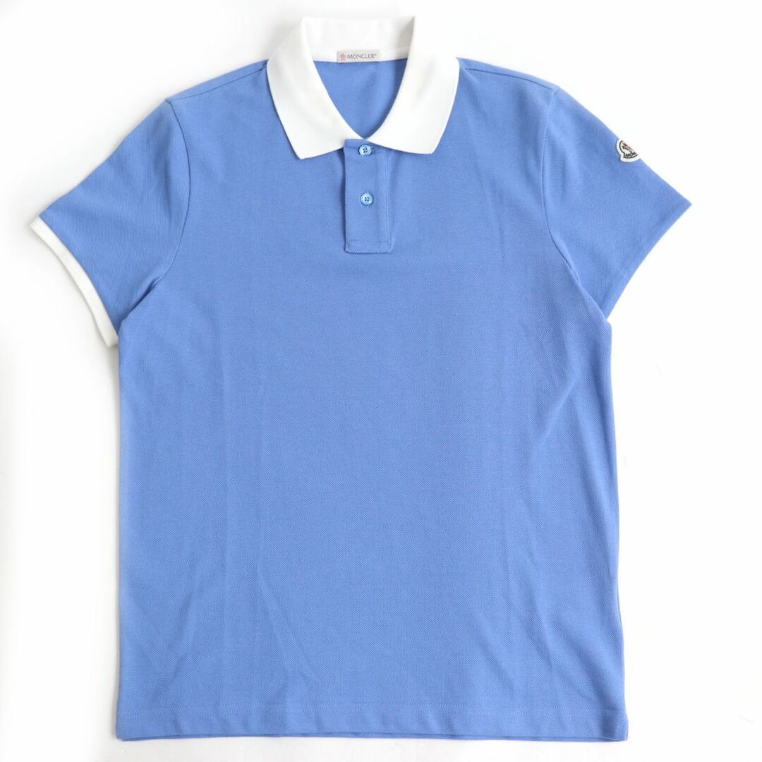 極美品◇MONCLER モンクレール MAGLIA POLO MANICA CORTA ロゴワッペン