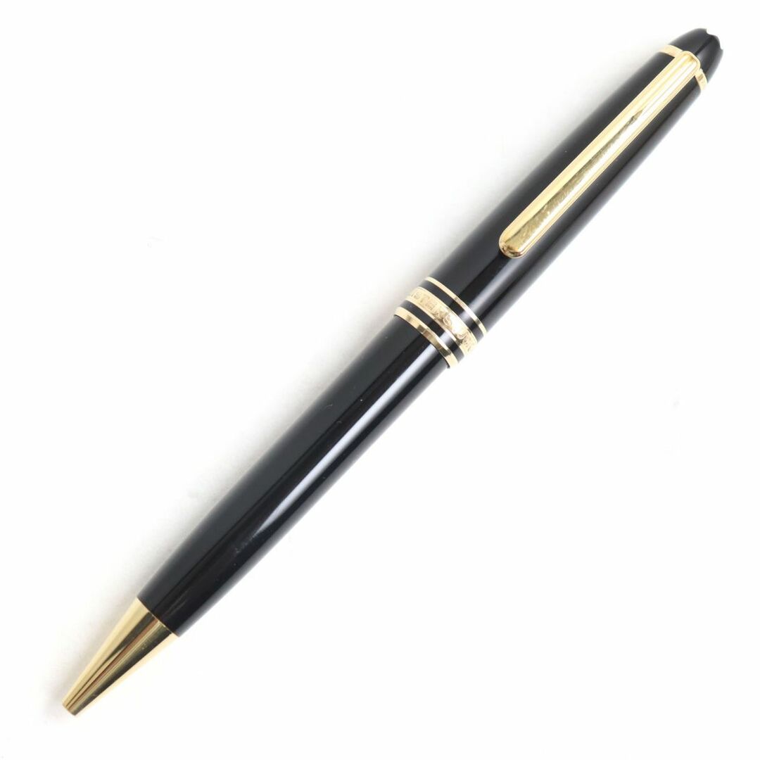 良品◆MONTBLANC モンブラン マイスターシュテュック クラシック ホワイトスター ボールペン ブラック×ゴールド ドイツ製