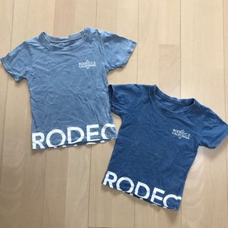 ロデオクラウンズワイドボウル(RODEO CROWNS WIDE BOWL)のロデオクラウンズ  ペア リンクコーデ 半袖 S M(Tシャツ/カットソー)