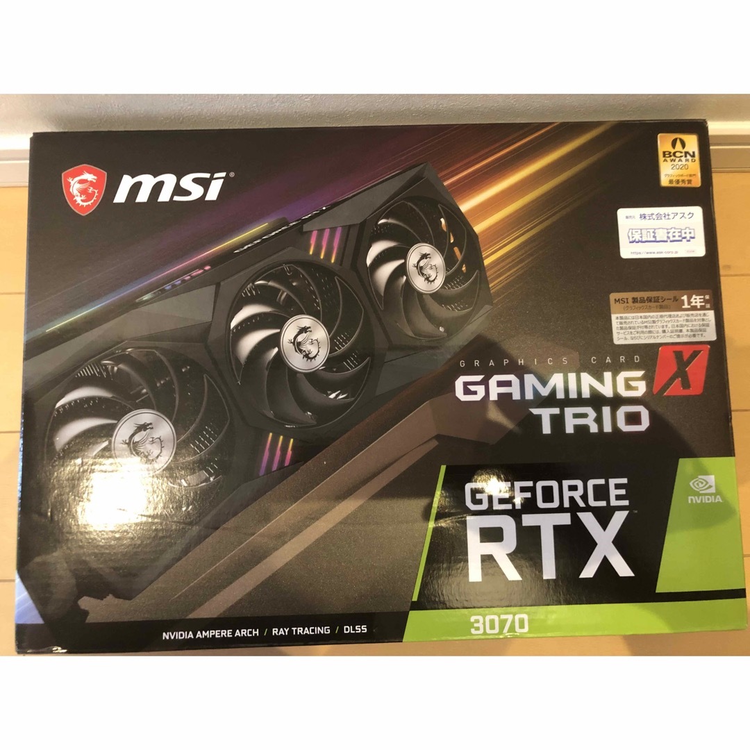 MSI  GeForce RTX 3070 GAMING X TRIO スマホ/家電/カメラのPC/タブレット(PCパーツ)の商品写真