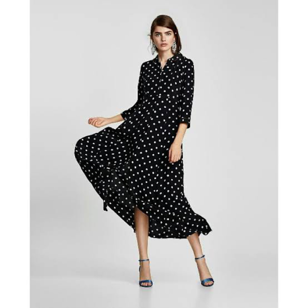 ZARAドット ワンピース 新品- ZARAドット ワンピース 新品-