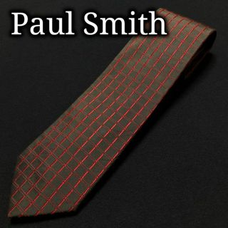 ポールスミス(Paul Smith)のポールスミス チェック ダークグリーン＆レッド ネクタイ A101-U18(ネクタイ)