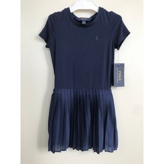 ラルフローレン(Ralph Lauren)の新品　ラルフローレン  ワンピース　4T  ネイビー(ワンピース)