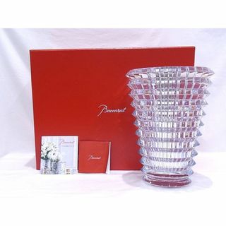 バカラ(Baccarat)のバカラ　アイベース　花瓶 Mサイズ　箱付　クリスタル　2103568(花瓶)