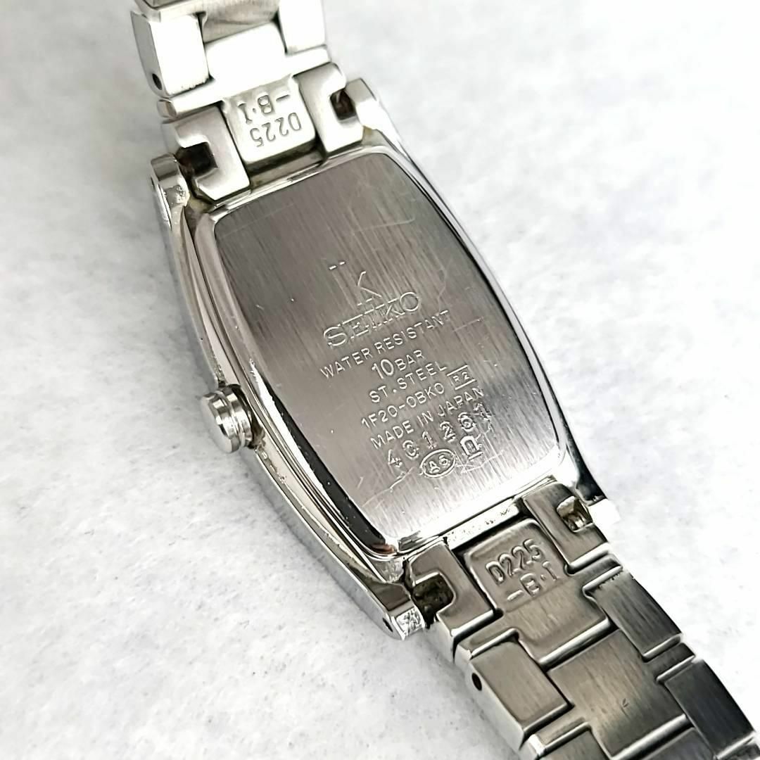 ○美品稼働品 SEIKO ルキア ダイヤベゼル シルバー 8Pダイヤ-