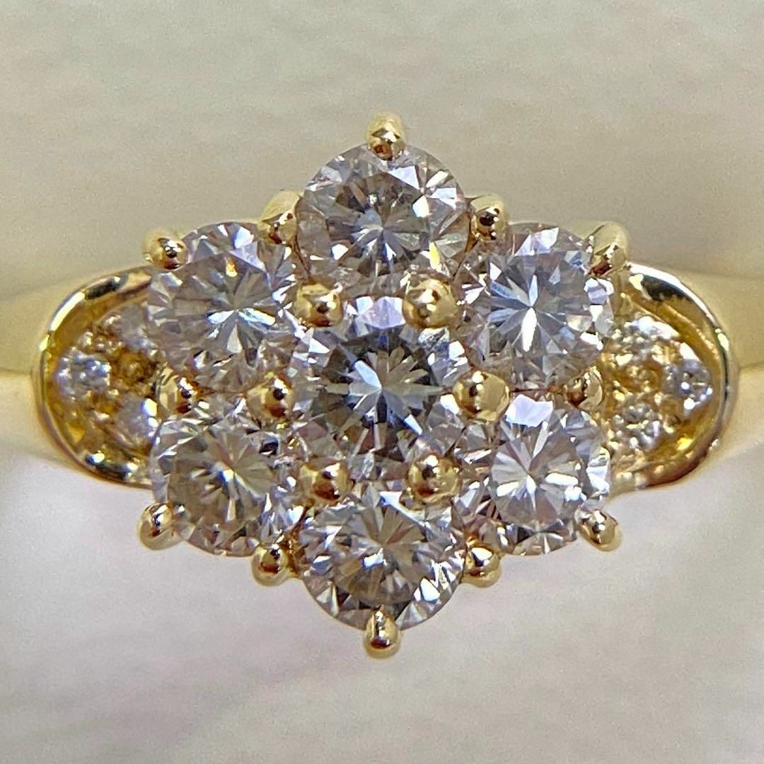 K18 天然ダイヤモンドリング D1.02ct サイズ13号 18金 4月誕生石 3
