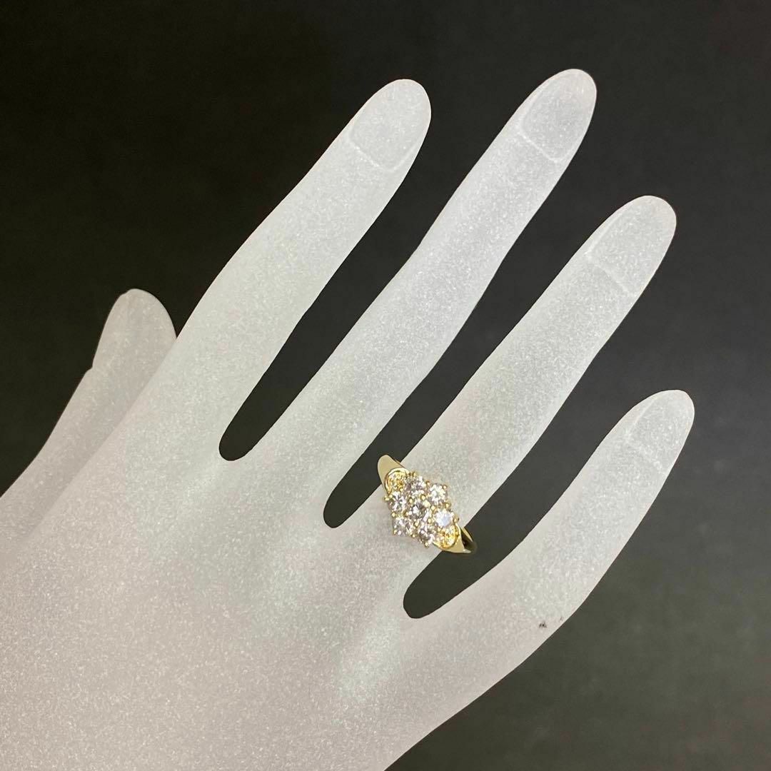 K18 天然ダイヤモンドリング D1.02ct サイズ13号 18金 4月誕生石 4