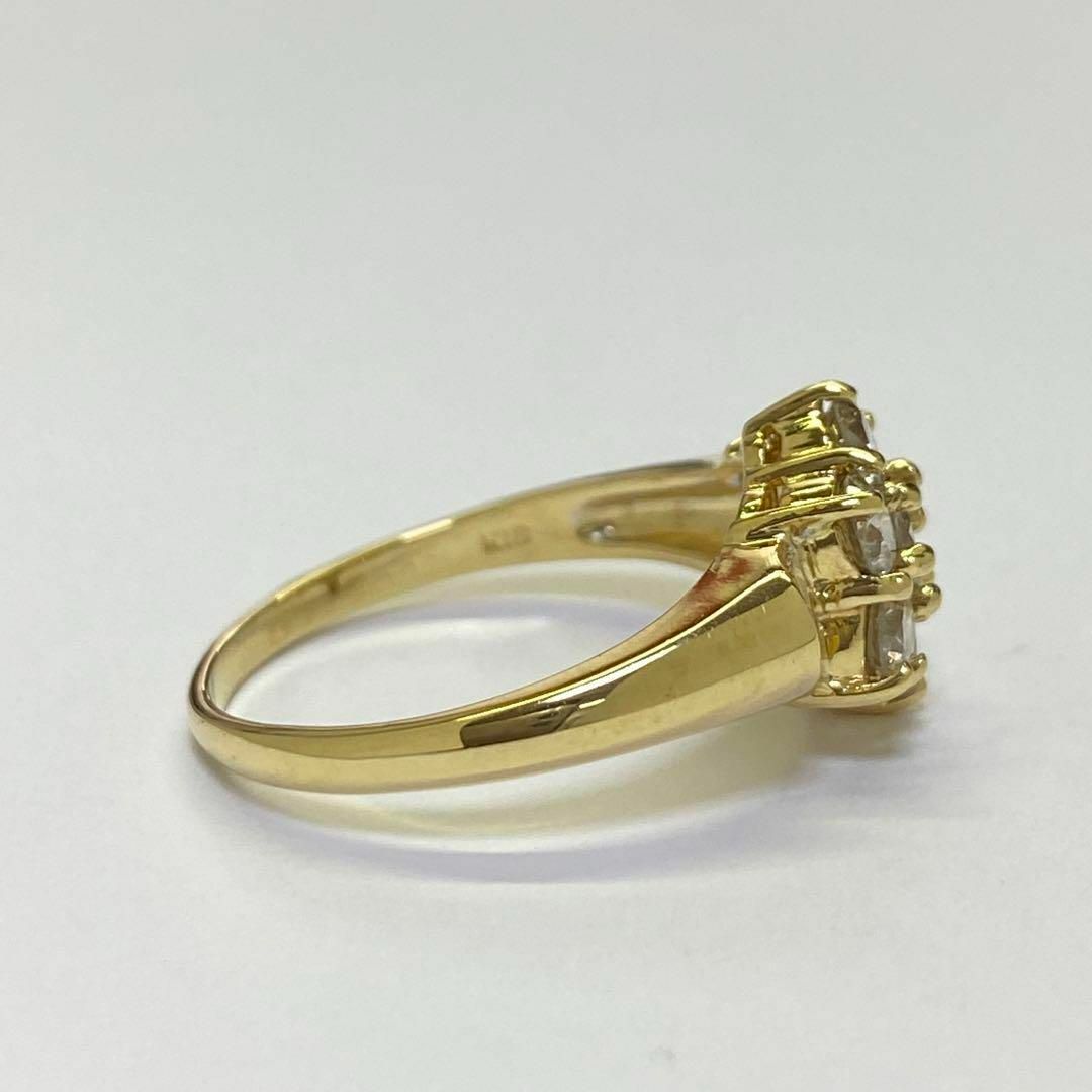 K18 天然ダイヤモンドリング D1.02ct サイズ13号 18金 4月誕生石 6