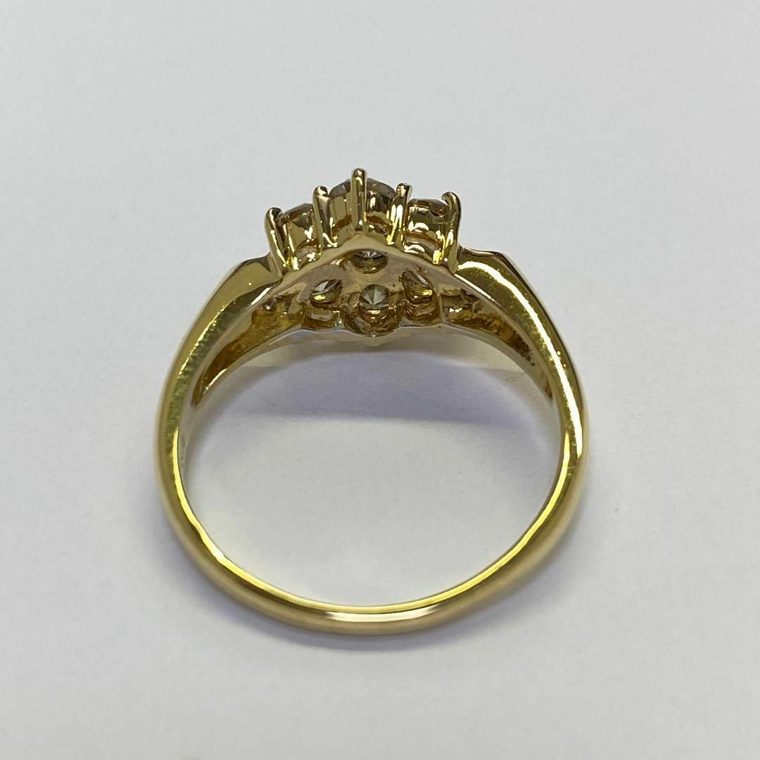 K18 天然ダイヤモンドリング D1.02ct サイズ13号 18金 4月誕生石 8