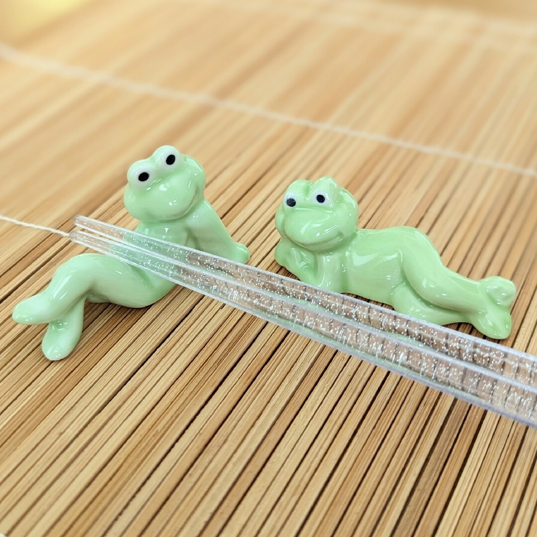 カエル 箸置き 2個セット 食器 テーブルウェア 蛙 インテリア はしおき | フリマアプリ ラクマ