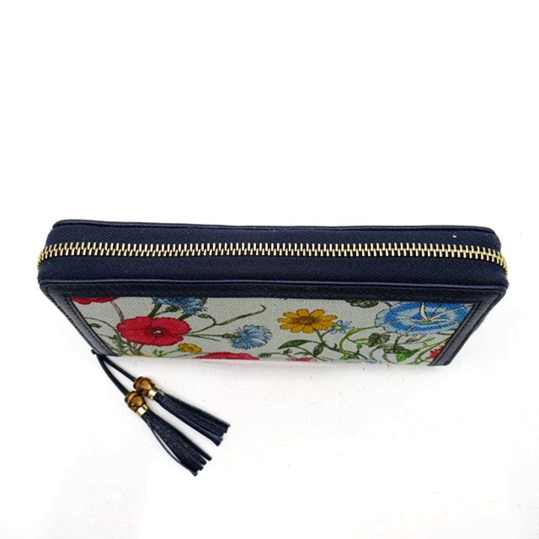 Gucci - グッチ フローラ バンブータッセル ラウンドファスナー長財布