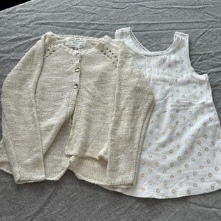 ザラキッズ(ZARA KIDS)の100  2点セット　カーディガン　タンクトップ(カーディガン)