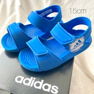 アディダス(adidas)のadidas☆サンダル 15cm ブルー(サンダル)