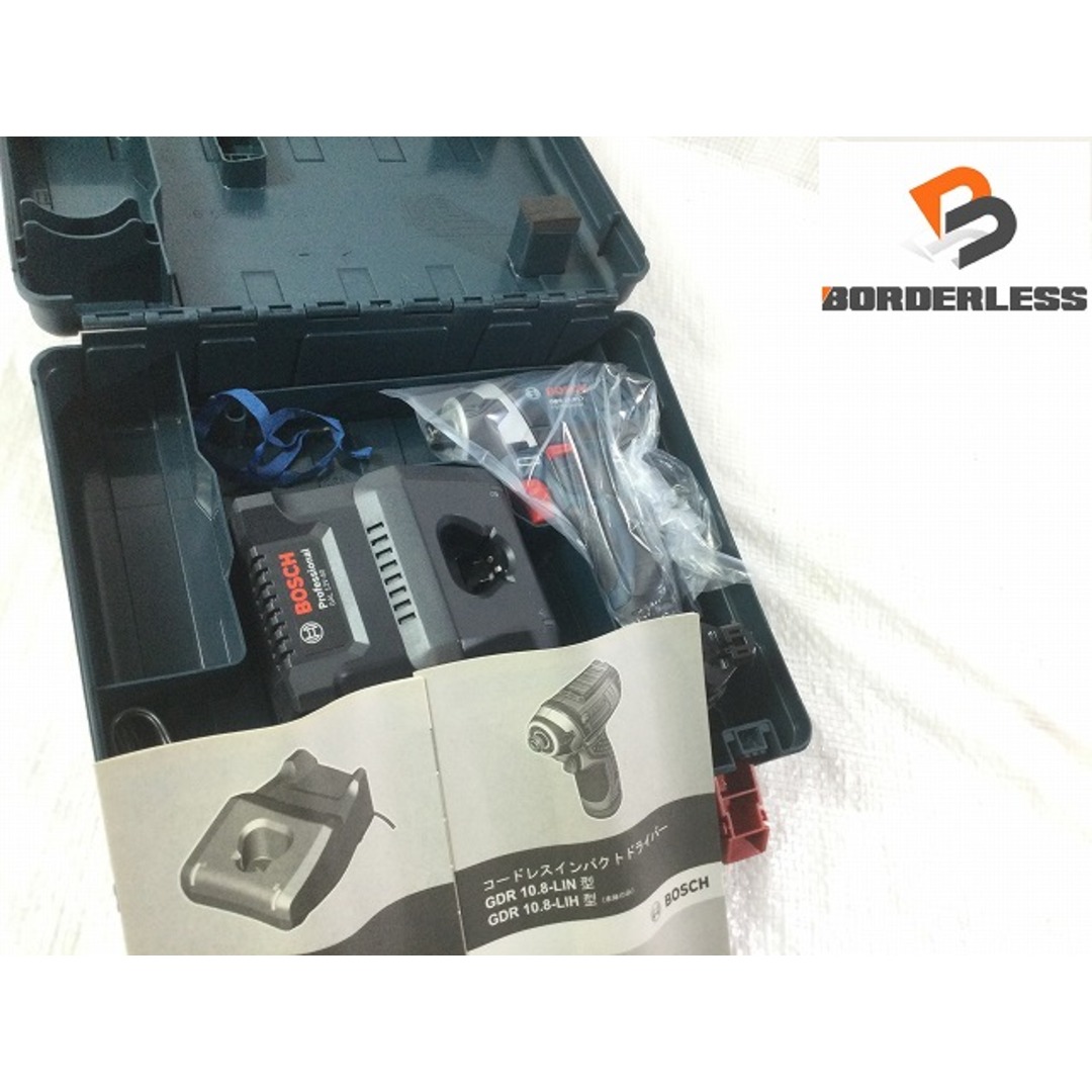 ☆未使用品☆BOSCH ボッシュ 10.8V コードレス インパクトドライバ GDR10.8-LIN バッテリー2個(10.8V 2.0AH) 充電器セット 74771