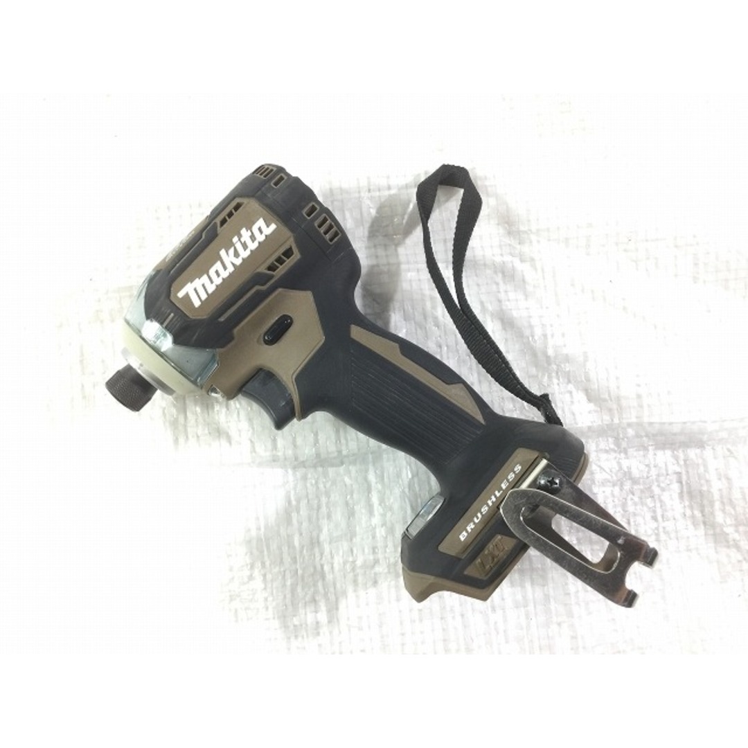 ☆比較的綺麗☆限定色 makita マキタ 14.4V 充電式インパクトドライバ TD160D 茶/オーセンティックブラウン 充電器 ケース付 74824 3