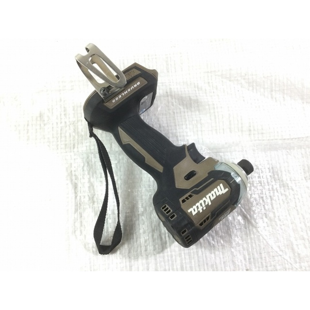 ☆比較的綺麗☆限定色 makita マキタ 14.4V 充電式インパクトドライバ TD160D 茶/オーセンティックブラウン 充電器 ケース付 74824 5