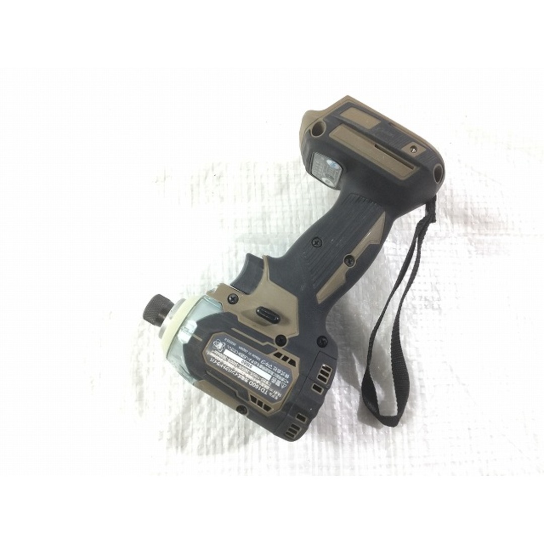 ☆比較的綺麗☆限定色 makita マキタ 14.4V 充電式インパクトドライバ TD160D 茶/オーセンティックブラウン 充電器 ケース付 74824 6