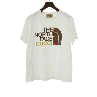 グッチ(Gucci)のGUCCI ×THE NORTH FACE ロゴプリントオーバーサイズTシャツ(Tシャツ(半袖/袖なし))