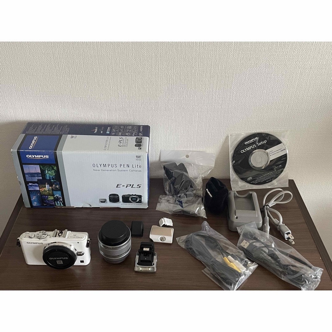 OLYMPUS - 美品 OLYMPUS PEN Lite E-PL5 レンズキット ホワイトの通販 ...