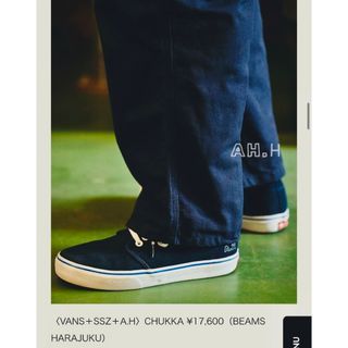 ヴァンズ(VANS)のVANS AH SSZ チャッカ CHUKKA 長谷川 昭雄 27 ネイビー(スニーカー)