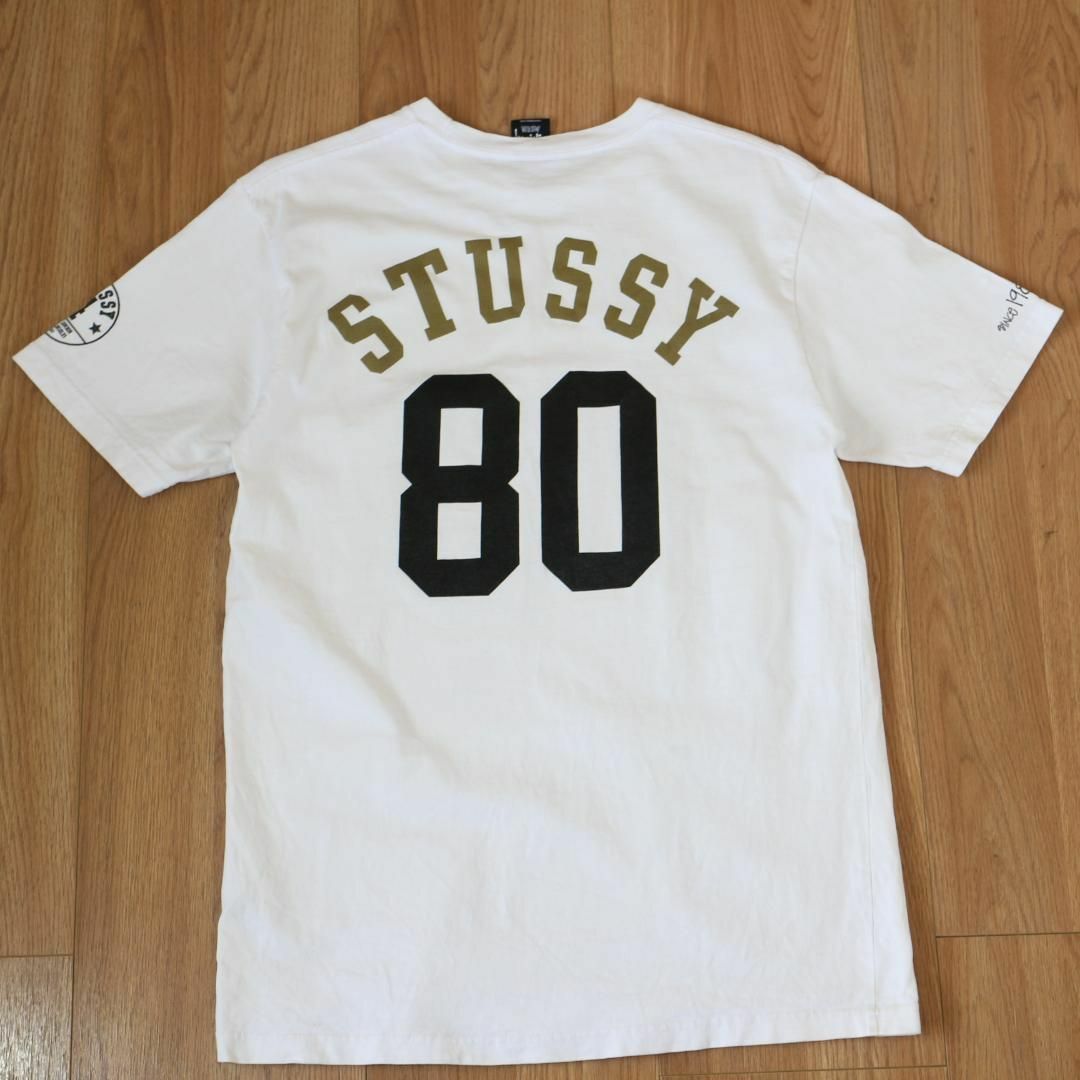 STUSSY(ステューシー)のstussy ステューシー ショーンフォントロゴ 80 背番号 Tシャツ M 白 メンズのトップス(Tシャツ/カットソー(半袖/袖なし))の商品写真