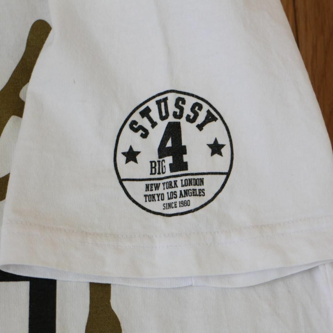 STUSSY(ステューシー)のstussy ステューシー ショーンフォントロゴ 80 背番号 Tシャツ M 白 メンズのトップス(Tシャツ/カットソー(半袖/袖なし))の商品写真