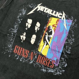 メタリカ×ガンズ・アンド・ローゼズ Tシャツ 半袖 METALLICA×GUNS N
