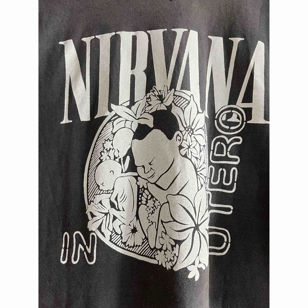 NIRVANA BOOTLEG IN UTERO BLACK FITS XL メンズのトップス(Tシャツ/カットソー(半袖/袖なし))の商品写真