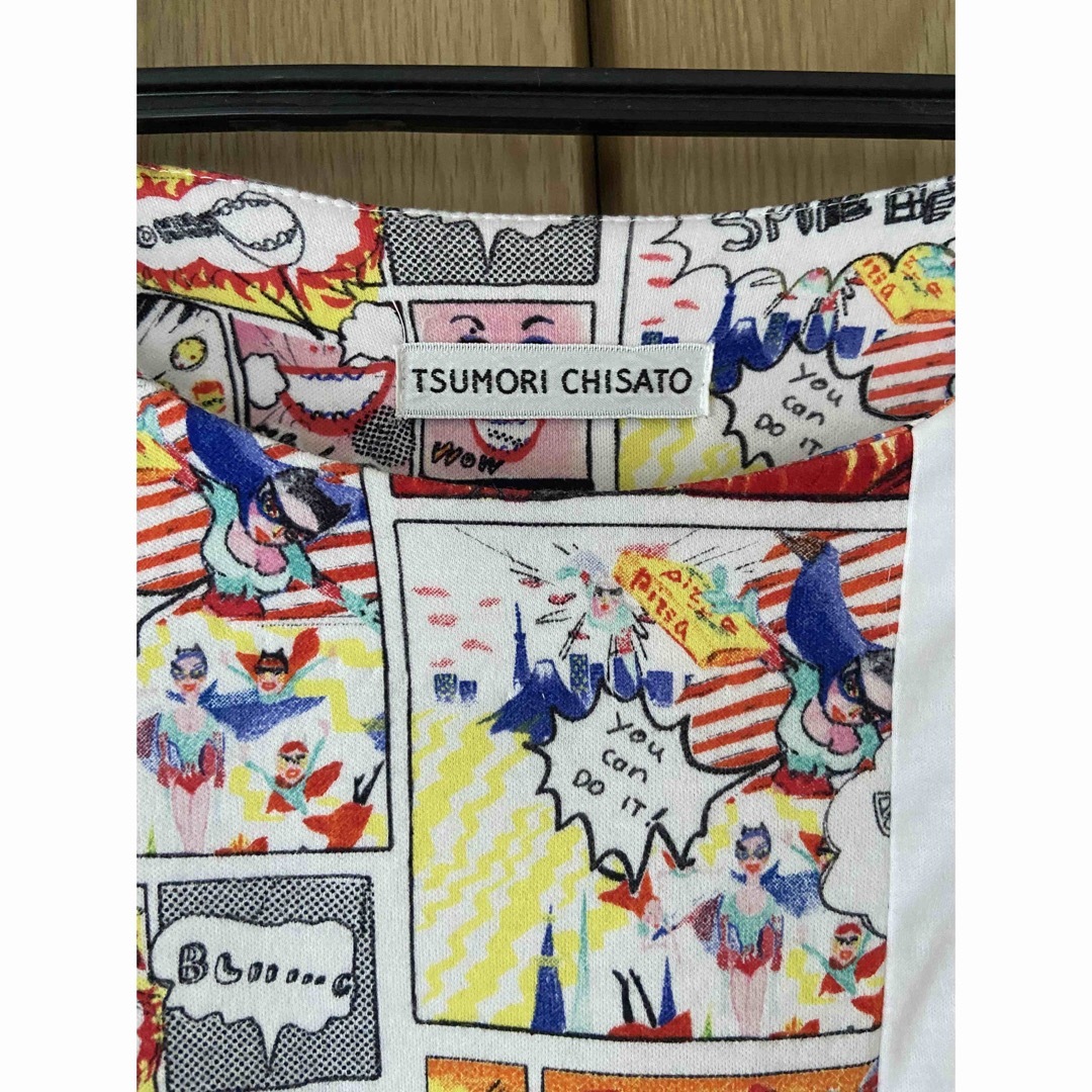 TSUMORI CHISATO   七分袖 Tシャツ トップス ツモリチサト コミック柄