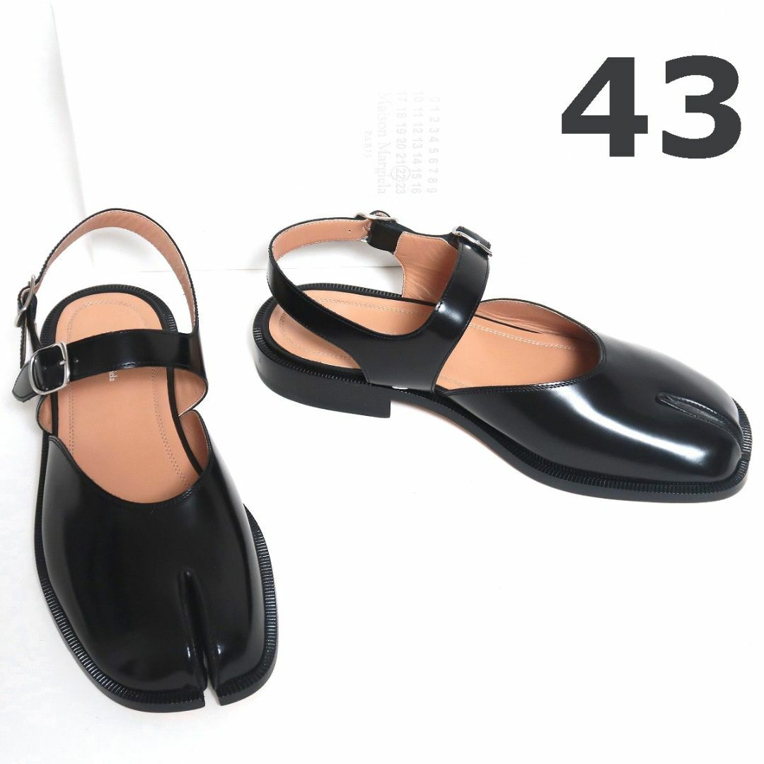 Maison Martin Margiela(マルタンマルジェラ)の43 新品 メゾンマルジェラ レザー タビ ストラップ サンダル 黒 メンズの靴/シューズ(サンダル)の商品写真