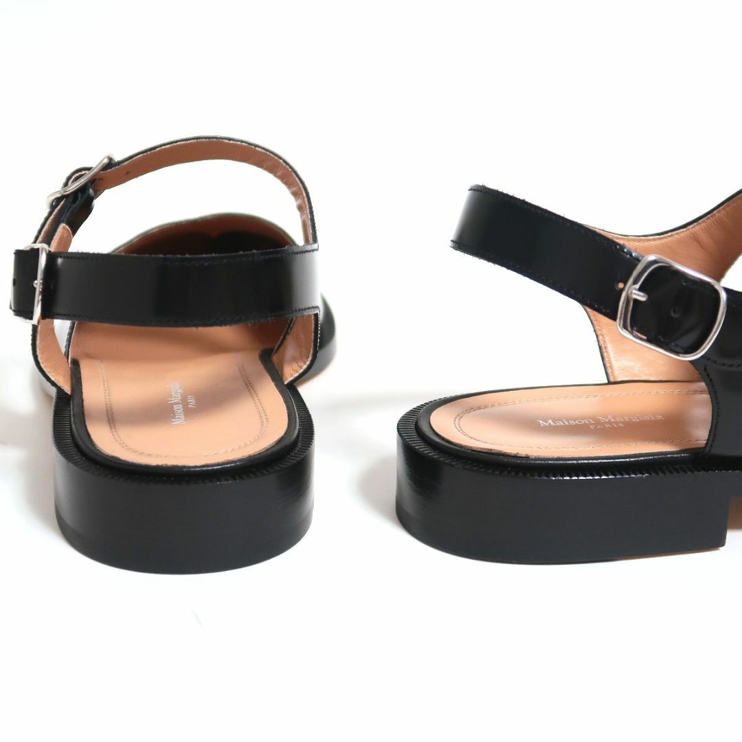 Maison Martin Margiela(マルタンマルジェラ)の43 新品 メゾンマルジェラ レザー タビ ストラップ サンダル 黒 メンズの靴/シューズ(サンダル)の商品写真
