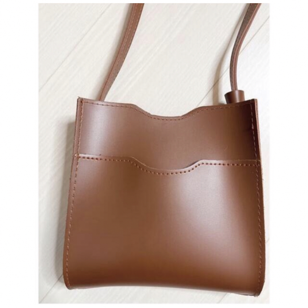 ミニショルダーbag  モカ茶系 レディースのバッグ(ショルダーバッグ)の商品写真