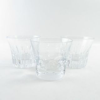 バカラ(Baccarat)の美品 Baccarat バカラ エトナ・ベルーガ タンブラー 3点 クリスタル セット オールドファッション ロックグラス SY6417(タンブラー)