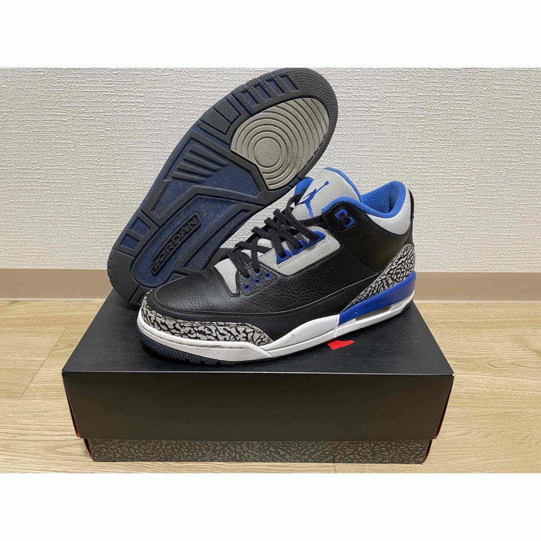 黒タグ付き 29cm Air Jordan3 Retro Sport Blue